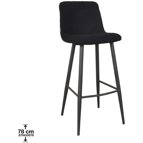 0Barkruk_Jep_Zwart_Teddy_42x46x105_Cm_Perspectief_Zithoogte.jpg