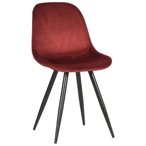 Eetkamerstoel Capri - Rood Fluweel