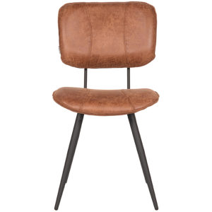 LABEL51 Eetkamerstoel Fos - Cognac - Leder