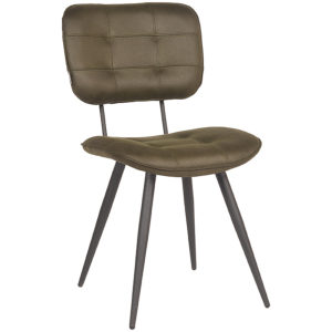 Eetkamerstoel Gus - Army Green Microvezel