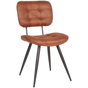 LABEL51 Eetkamerstoel Gus - Cognac - Microfiber