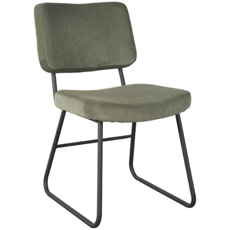 0Eetkamerstoel Noah Army Ribcord 47x61x85 Cm Perspectief