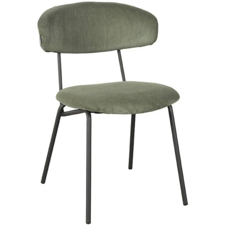 0Eetkamerstoel Zack Army Ribcord 53x59x79 Cm Perspectief