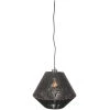 0Hanglamp Ibiza Diamond 1 Lichts Zwart 25x25x150 Cm Voorkant