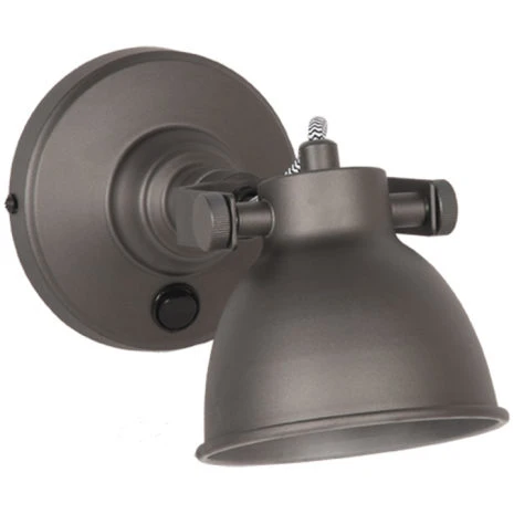 0LED Wandlamp Bow Burned Steel Metaal 11x22x14 cm Perspectief