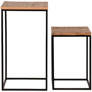 LABEL51 Bijzettafel Vintage - Rough - Mangohout