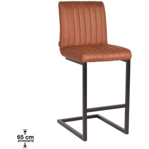Barkruk Milo Cognac - Zithoogte 65