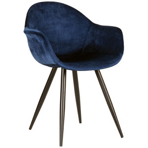 Eetkamerstoel Forli - Blauw Fluweel