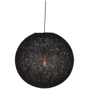 LABEL51 Hanglamp Twist - Zwart - Vlas - L
