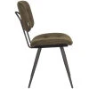 2Eetkamerstoel Gus Army Microvezel 49x60x87 cm Zijkant 2Eetkamerstoel Gus Army Microvezel 49x60x87 cm Zijkant
