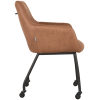 2Eetkamerstoel_Lenny_56x64x84_Cm_Cognac_Micro_Suede_Zijkant.jpg