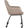 2Eetkamerstoel_Lenny_56x64x84_Cm_Taupe_Micro_Suede_Zijkant.jpg