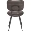 3Eetkamerstoel Gus Antraciet Microvezel 49x60x87 cm Achterkant 3Eetkamerstoel Gus Antraciet Microvezel 49x60x87 cm Achterkant