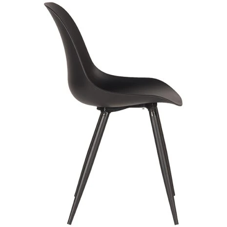 Label51 Eetkamerstoel Monza Zwart zijkant