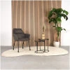 5Eetkamerstoel Lenny 56x64x84 Cm Antraciet Micro Suede Setting