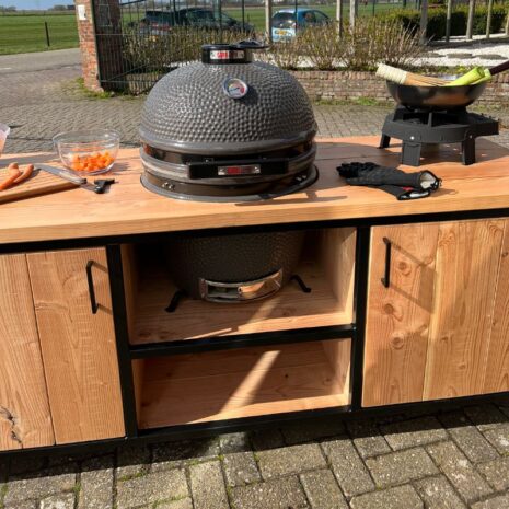 Douglas buitenkeuken industrieel+ Grill Guru kamado & kookpit
