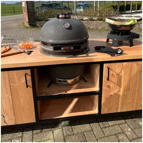 Douglas buitenkeuken industrieel+ Grill Guru kamado & kookpit
