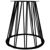 Zwart Stalen Trapezium eettafel poot - 70x40x72 - zwart - metaal