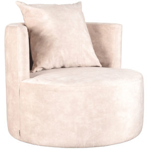 LABEL51 Fauteuil Evy - Naturel - Velours