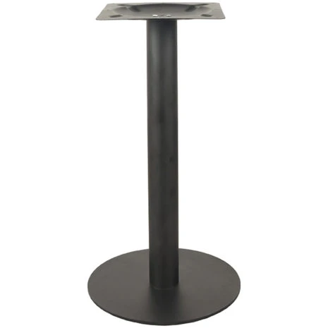 Restaurant Tafelpoot Enkel Rond - Zwart Metaal 72 cm