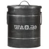 LABEL51 Wasmand met deksel - Zwart Metaal - S