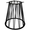 Zwart Stalen Trapezium eettafel tafelpoot - 70x40x72 - zwart - metaal