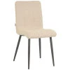 Boucle Eetkamerstoel Sam - Zand Boucle achterkant
