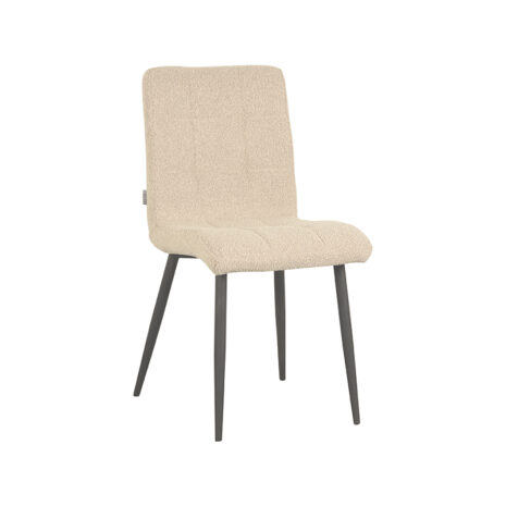 Boucle Eetkamerstoel Sam - Zand Boucle achterkant