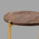 detailfoto: Mangohouten bijzettafel Dox, LABEL51, 40x40x40cm, espresso mangohout en goud onderstel