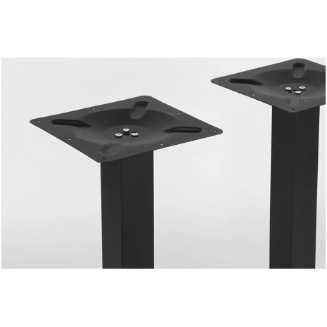 LABEL51 Eetkamertafel Tafelpoot Dubbel - Zwart - Metaal - Dubbel - 71 cm