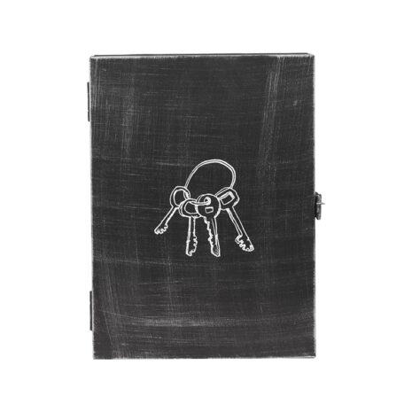 Sleutelkastje - Antiek Zwart - Metaal