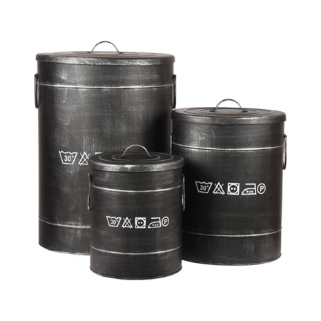 LABEL51 Wasmand - Zwart - Metaal