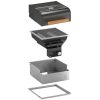 ONEQ - Flame inbouwset met grilldeksel