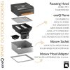 ONEQ Flame inbouwset met grilldeksel uitleg ONEQ - Flame inbouwset met grilldeksel + uitleg