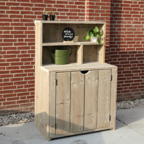 Steigerhouten tuinkast old-look Belle
