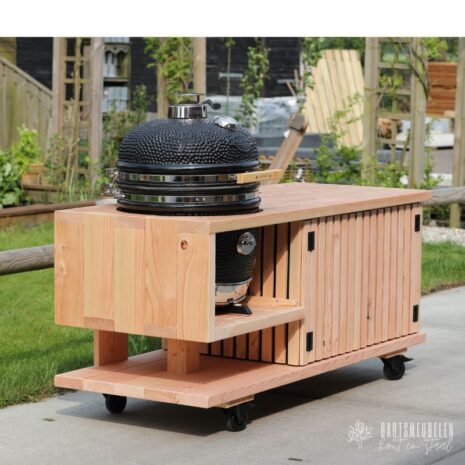 douglas buitenkeuken latjes met large Kamado Yakiniku