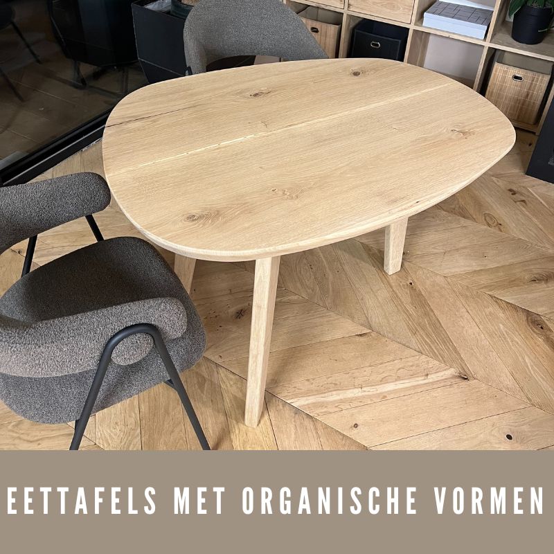 eettafels met organische vormen