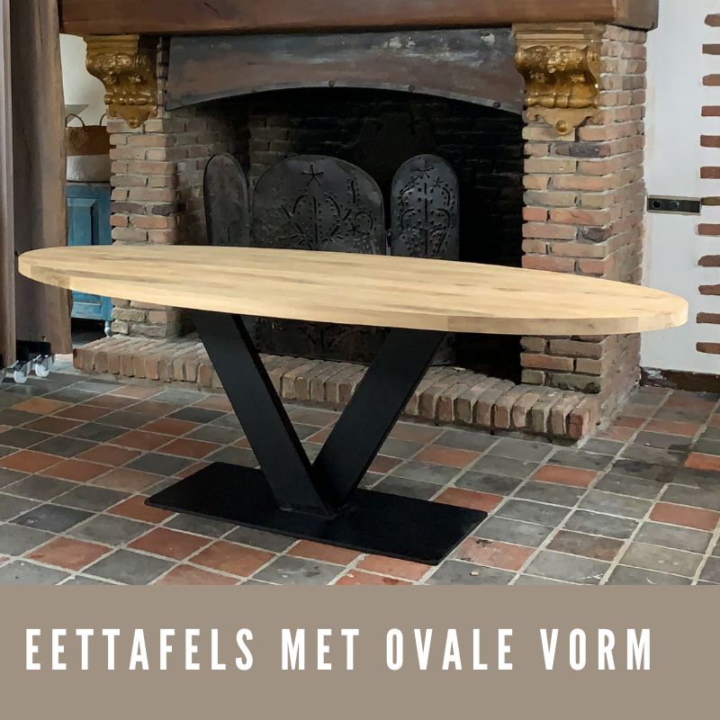 eettafels met ovale vorm