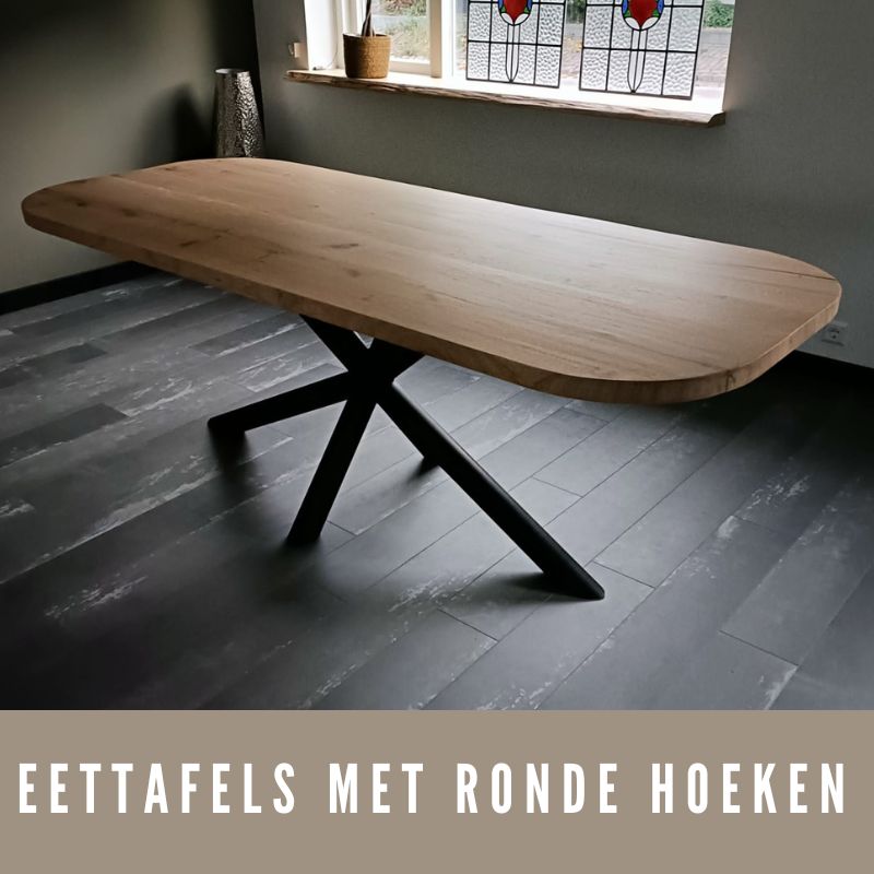 eettafels met ronde hoeken