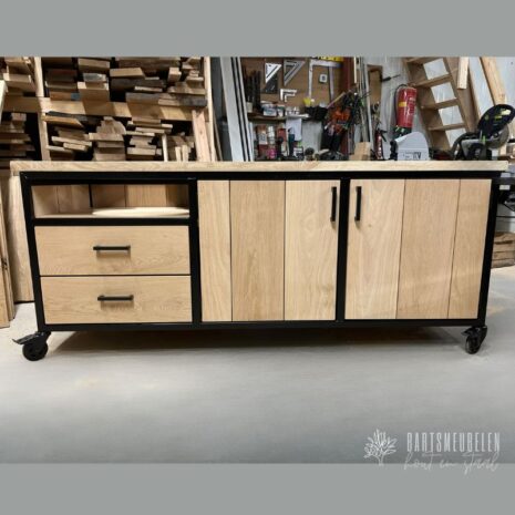 eikenhouten buitenkeuken waalwijk voor de compact kamado