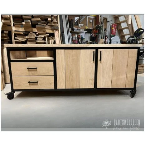 eikenhouten buitenkeuken waalwijk voor de compact kamado