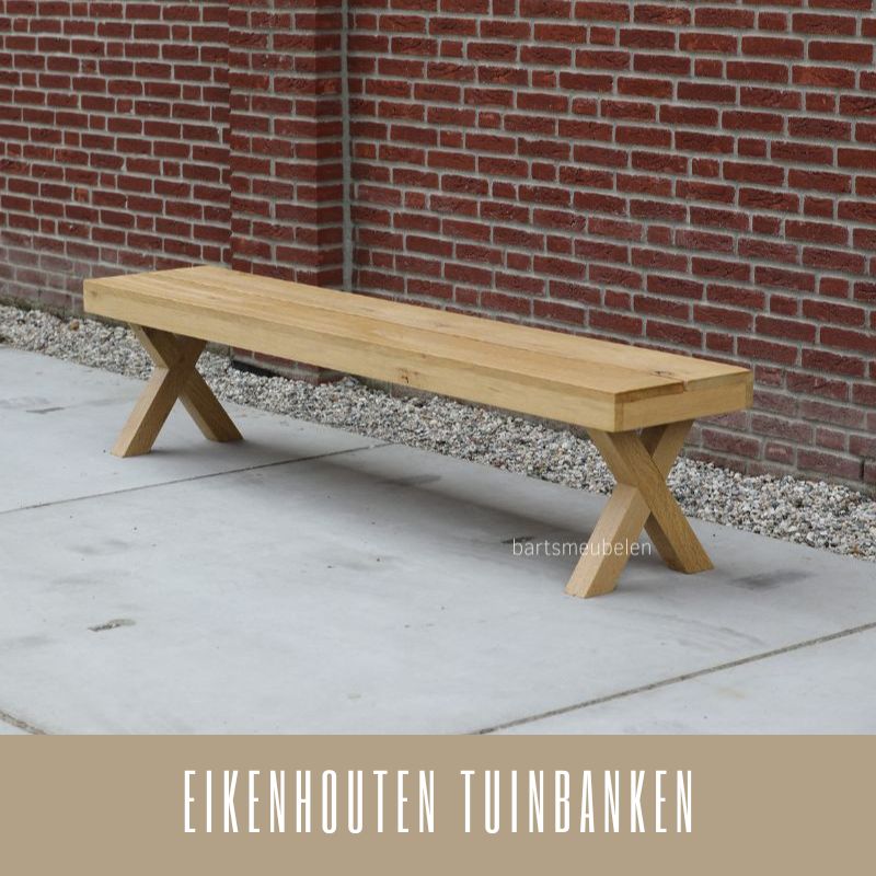 eikenhouten tuinbanken