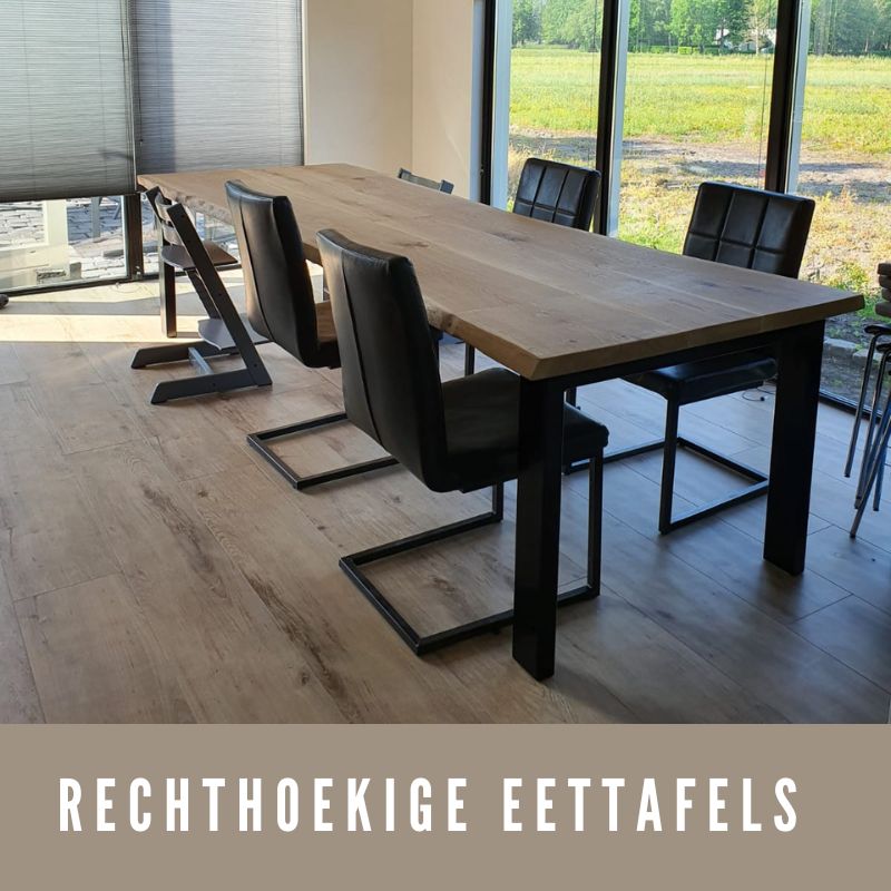 rechthoekige eettafels