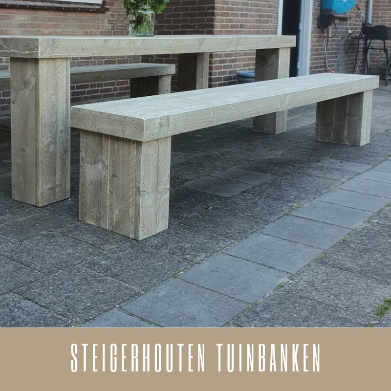steigerhouten tuinbanken