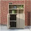 tuinkast belle van steigerhout met open deur