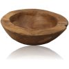 Houten Fruitschaal klein - ø20-27 cm - Teak