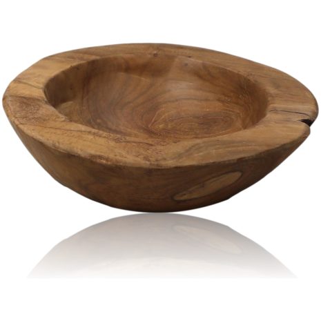Houten Fruitschaal klein - ø20-27 cm - Teak