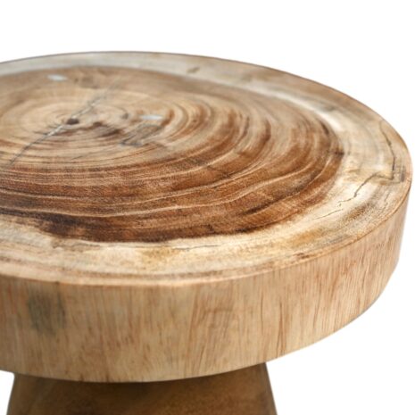 houten krukje suarhout bijzettafeltje