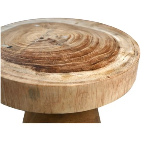 houten krukje suarhout bijzettafeltje