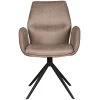 2Eetkamerstoel_Mellow_58x63x92_Cm_Taupe_Micro_Suede_Voorkant.jpg